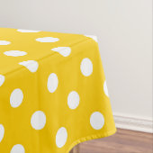 Nappe Design Pois blanc jaune (In Situ)