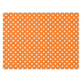Nappe Design Pois blanc orange (Devant (Horizontal))