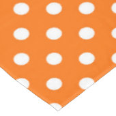 Nappe Design Pois blanc orange (Angle)