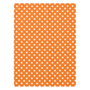 Nappe Design Pois blanc orange