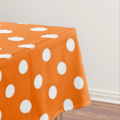 Nappe Design Pois blanc orange (In Situ)
