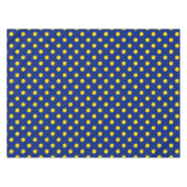 Nappe Design Pois bleu jaune (Devant (Horizontal))