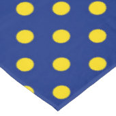 Nappe Design Pois bleu jaune (Angle)