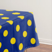 Nappe Design Pois bleu jaune (In Situ)