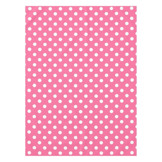 Nappe Design Pois rose blanc (Devant)