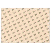 Nappe design saisonnier avec feuille de lierre et robin  (Devant (Horizontal))