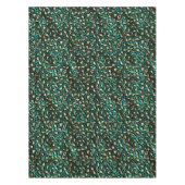 Nappe Design turquoise et Gold Leopard Series 3 (Devant)