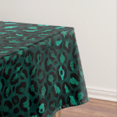 Nappe Design turquoise et Gold Leopard Series 4 (In Situ)