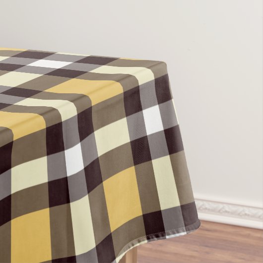 Nappe Designer en vichy motif jaune et noir (In Situ)