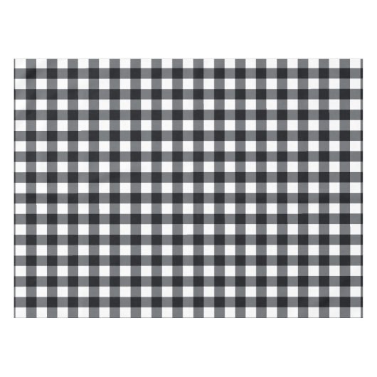 Nappe Designer en vichy motif noir et blanc (Devant (Horizontal))