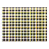 Nappe Designer en vichy motif noir et jaune (Devant (Horizontal))
