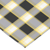 Nappe Designer en vichy motif noir et jaune (Angle)