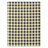 Nappe Designer en vichy motif noir et jaune (Devant)