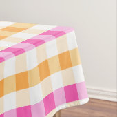 Nappe Designer en vichy motif orange et rose (In Situ)