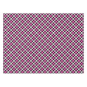 Nappe Designer plaid / tartan motif rose et noir (Devant (Horizontal))