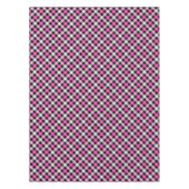 Nappe Designer plaid / tartan motif rose et noir (Devant)