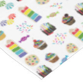 Nappe Desserts colorés à l'arc-en-ciel sautinent Anniver (Angle)