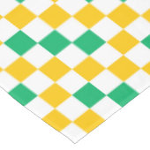 Nappe Dessin à carreaux jaune blanc vert (Angle)