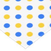 Nappe Dessin à points blancs bleus jaunes (Angle)