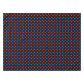 Nappe Dessin à points noirs rouges et bleus  (Devant (Horizontal))