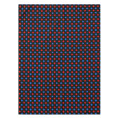 Nappe Dessin à points noirs rouges et bleus  (Devant)