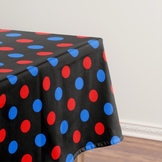 Nappe Dessin à points noirs rouges et bleus  (In Situ)