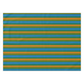 Nappe Dessin à rayures verticales vert orange bleu (Devant (Horizontal))