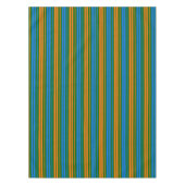Nappe Dessin à rayures verticales vert orange bleu (Devant)