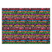 Nappe Dessin abstrait irrégulier coloré noir (Devant (Horizontal))