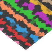 Nappe Dessin abstrait irrégulier coloré noir (Angle)
