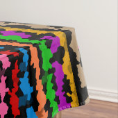 Nappe Dessin abstrait irrégulier coloré noir (In Situ)