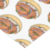 Nappe dessin animé de bagel saumon (Angle)