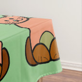 Nappe dessin animé de chat Brown (In Situ)