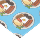 Nappe dessin animé du petit-déjeuner anglais (Angle)