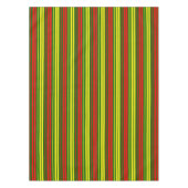 Nappe Dessin de bandes verticales vert jaune rouge (Devant)