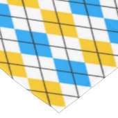 Nappe Dessin de diamant Argyle bleu jaune blanc (Angle)