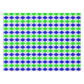Nappe Dessin de diamant en argyle bleu vert blanc (Devant (Horizontal))