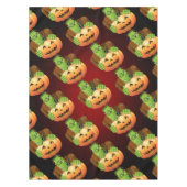 Nappe Dessin de Frankenstein Monster avec Citrouille (Devant)