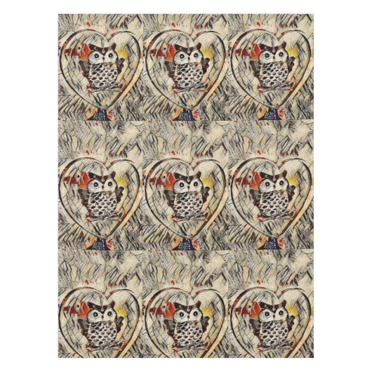 Nappe Dessin de hibou (Devant)