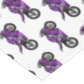Nappe Dessin de moto de sport violet (Angle)