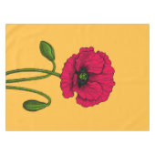 Nappe Dessin de pavot rouge (Devant (Horizontal))