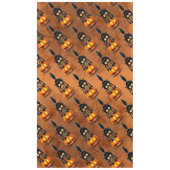 Nappe Dessin d'Halloween au chat effrayé sur Citrouille (Devant)