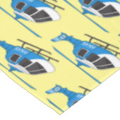 Nappe Dessin d'hélicoptère du service de police mignon (Angle)