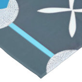 Nappe Dessin géométrique abstrait bleu blanc (Angle)