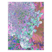 Nappe Détail élégant d'hydrangea Aqua et Violet sous la (Devant)