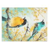 Nappe Deux oiseaux assis sur la branche de l'arbre (Devant (Horizontal))