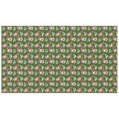 Nappe Deux rennes photo de chien Joyeux Noël Vert grand (Devant (Horizontal))