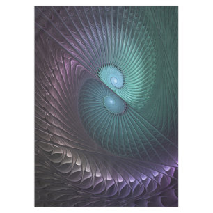 Nappe Deux spirales colorées Art Abstrait Fractal modern
