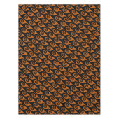 Nappe d'Halloween Abstraite noir et orange (Devant)