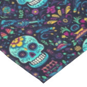 Nappe Día de Muertos Reverie : Turquoise Sugar Skull Spe (Angle)